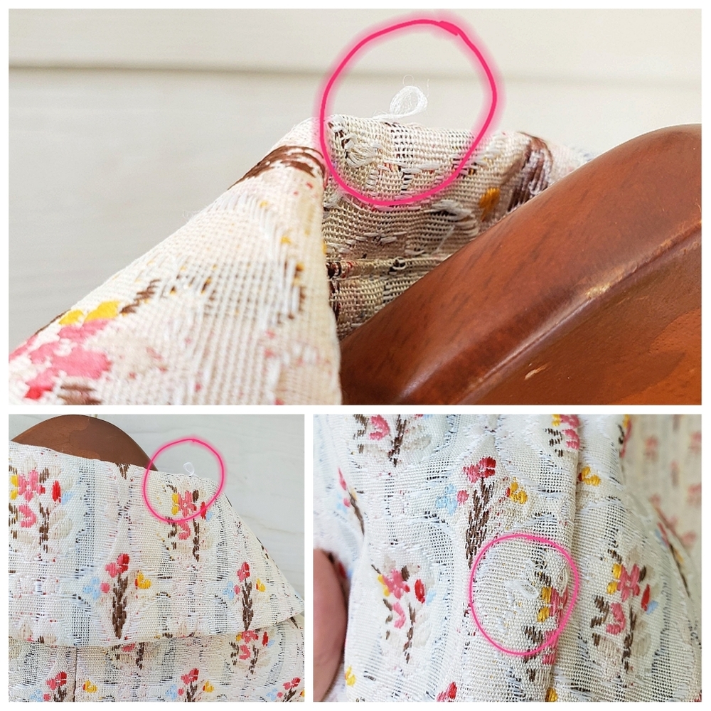 Sag Harbor Vintage-style Ditsy Floral Cottagecore Granny Chic Brocade Blazer - Picture 16 of 16